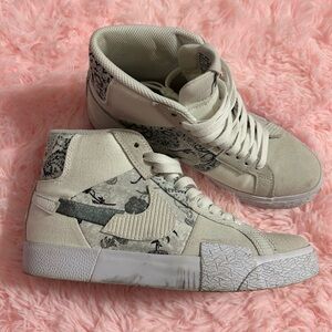 Patchwork paisley nikes